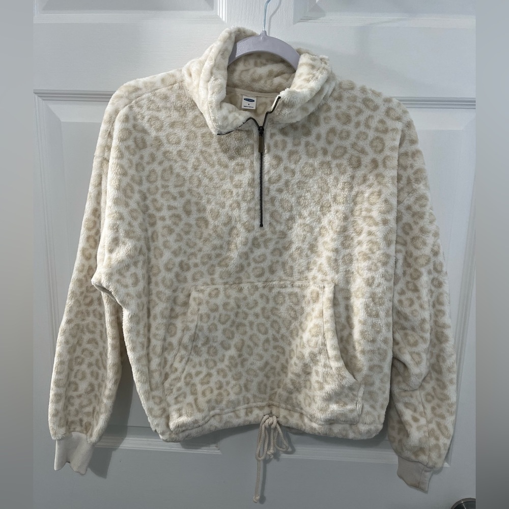 Cheetah quarter zip - fleece